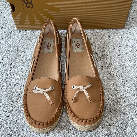 UGG Shoes - NIB AUTH UGG CHIVON FLAT CHESTNUT